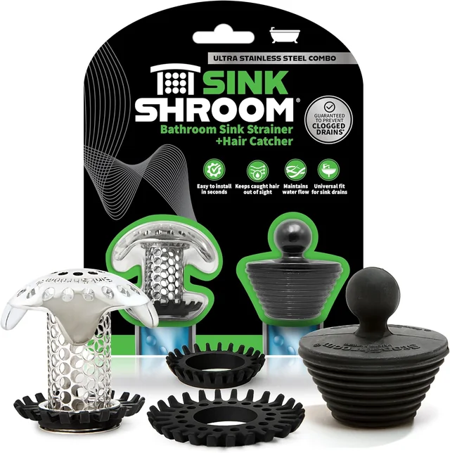 SinkShroom Ultra + Stopper with the selected package contents