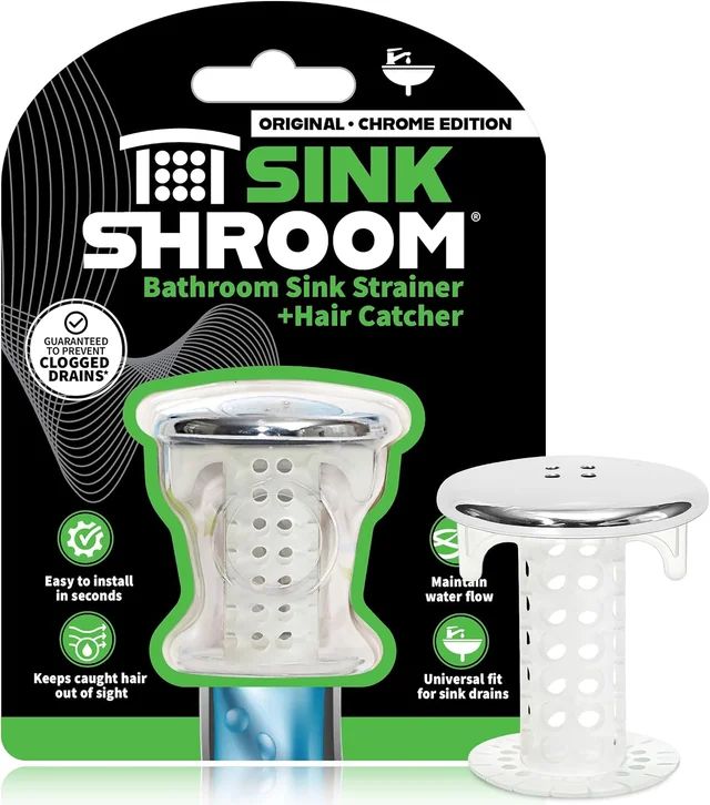 SinkShroom Chrome Edition with the selected package contents