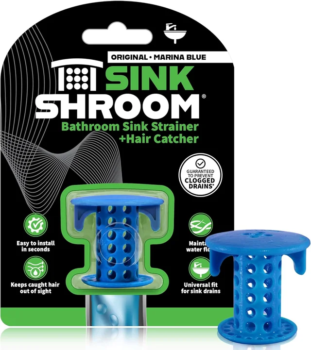 SinkShroom Original — Blue with the selected package contents