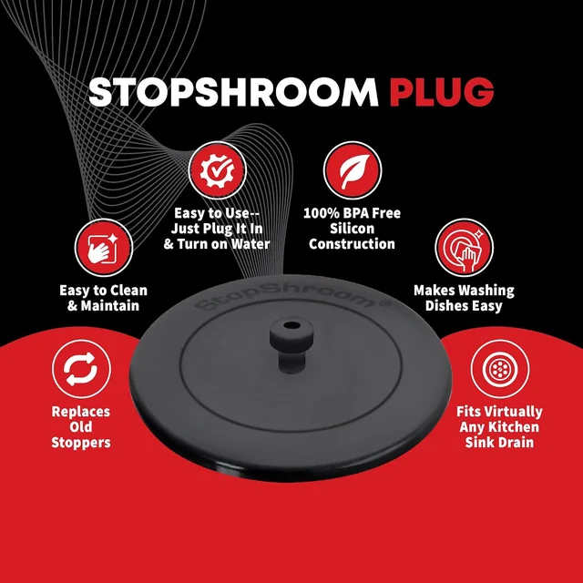 Kitchen SinkShroom + Stopper — manufacturer feature and use image 3